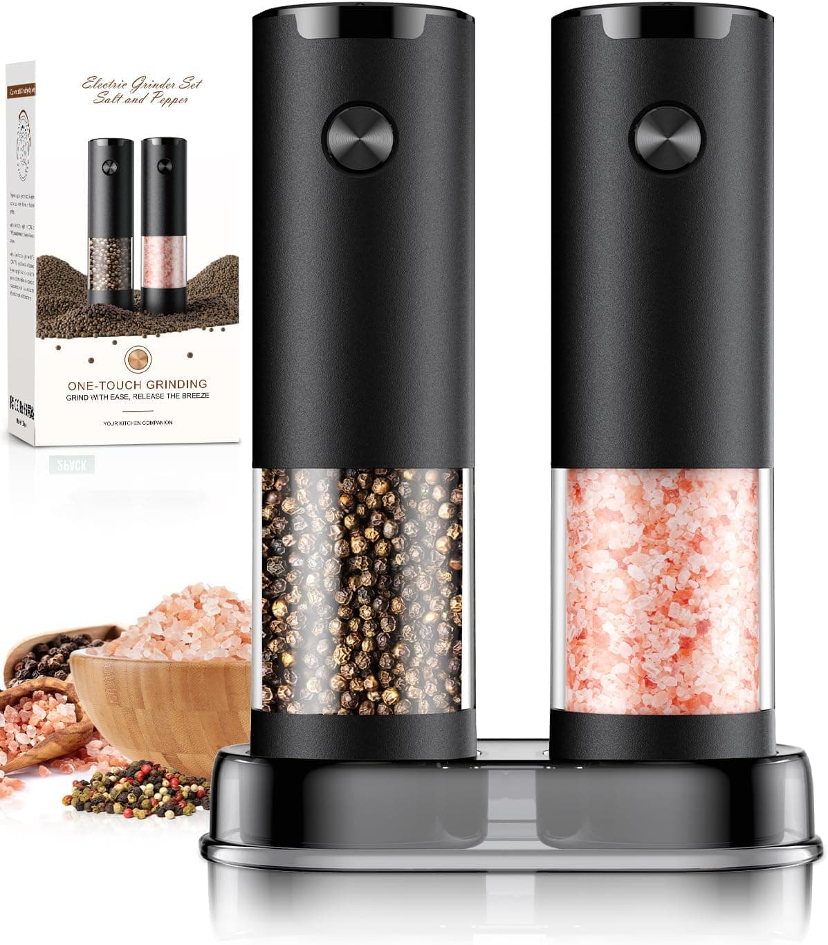 IOION Electric Salt and Pepper Grinder Set — image 1