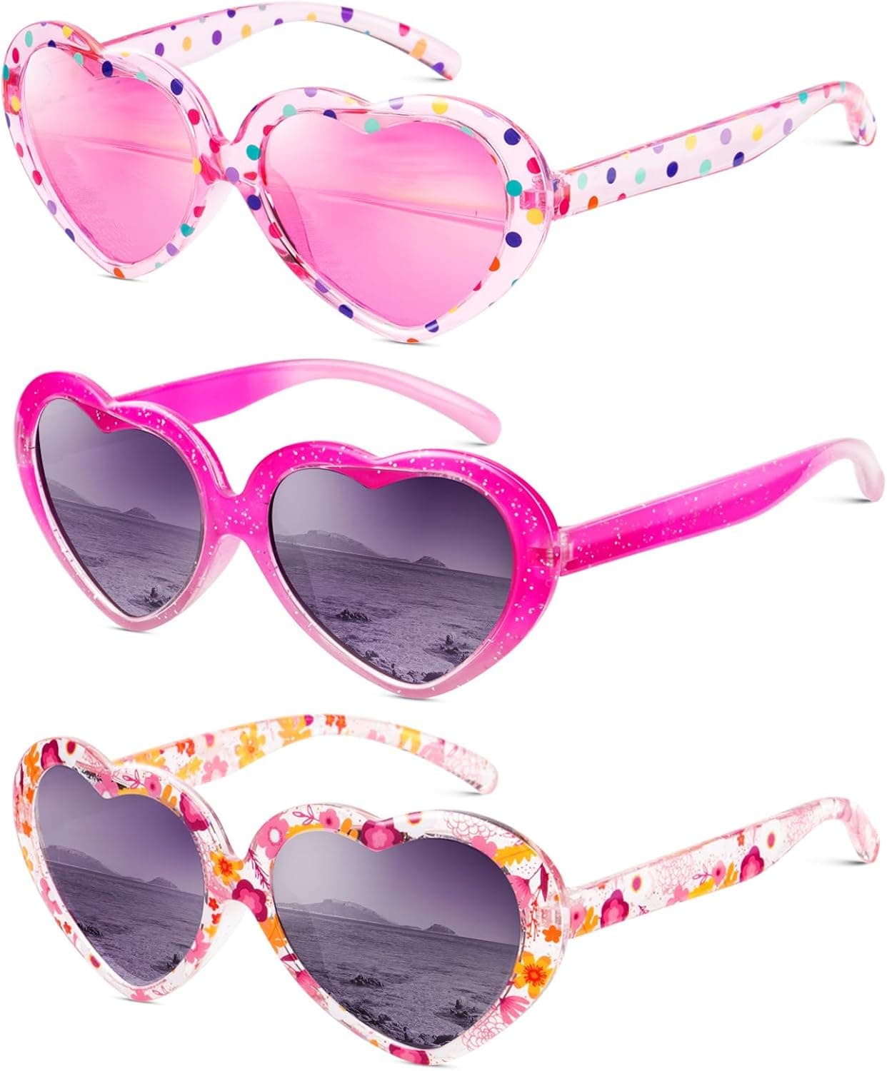 QALLY Kids Sunglasses Polarized Heart — image 1