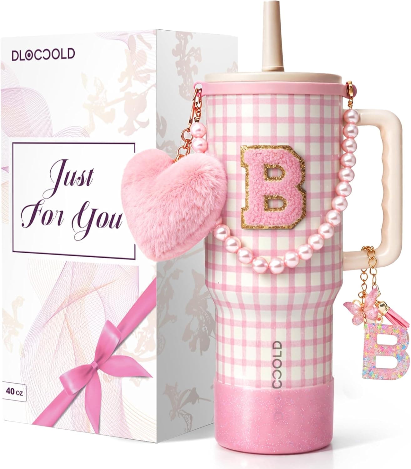 DLOCCOLD 40Oz Monogrammed Gifts Tumbler