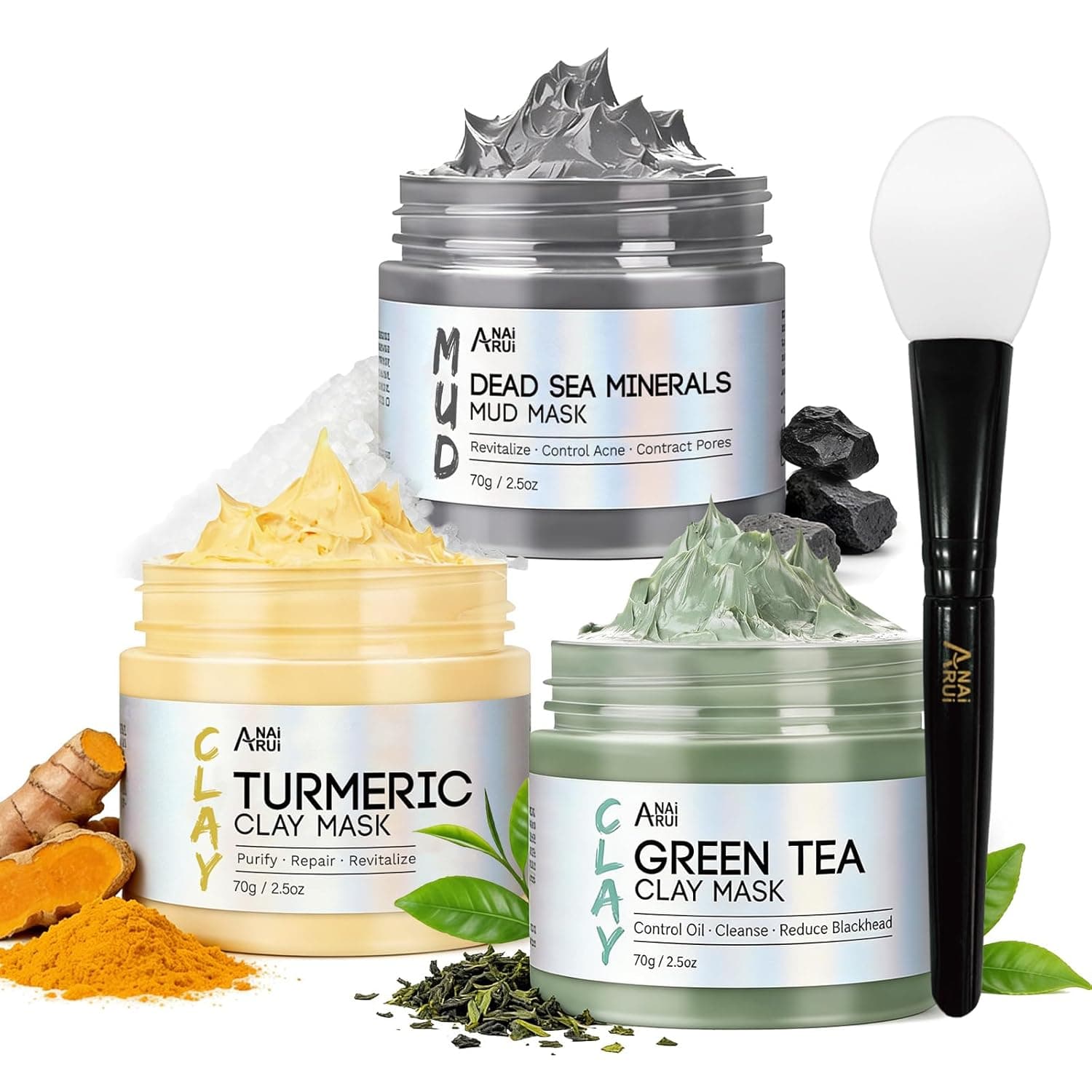 ANAI RUI 3 Pcs Face Mask Set — image 1