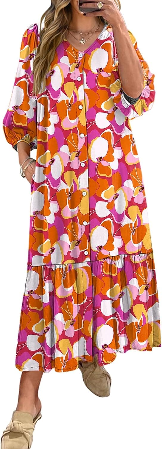ANRABESS Boho Maxi Dresses