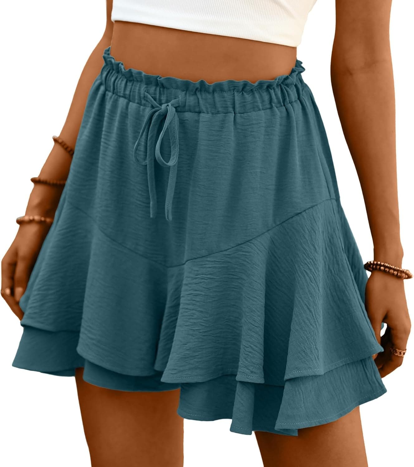 LEPUNUO Women Flowy Shorts