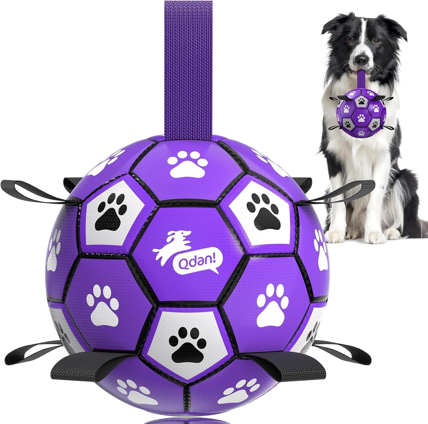 QDAN Dog Toys Soccer Ball