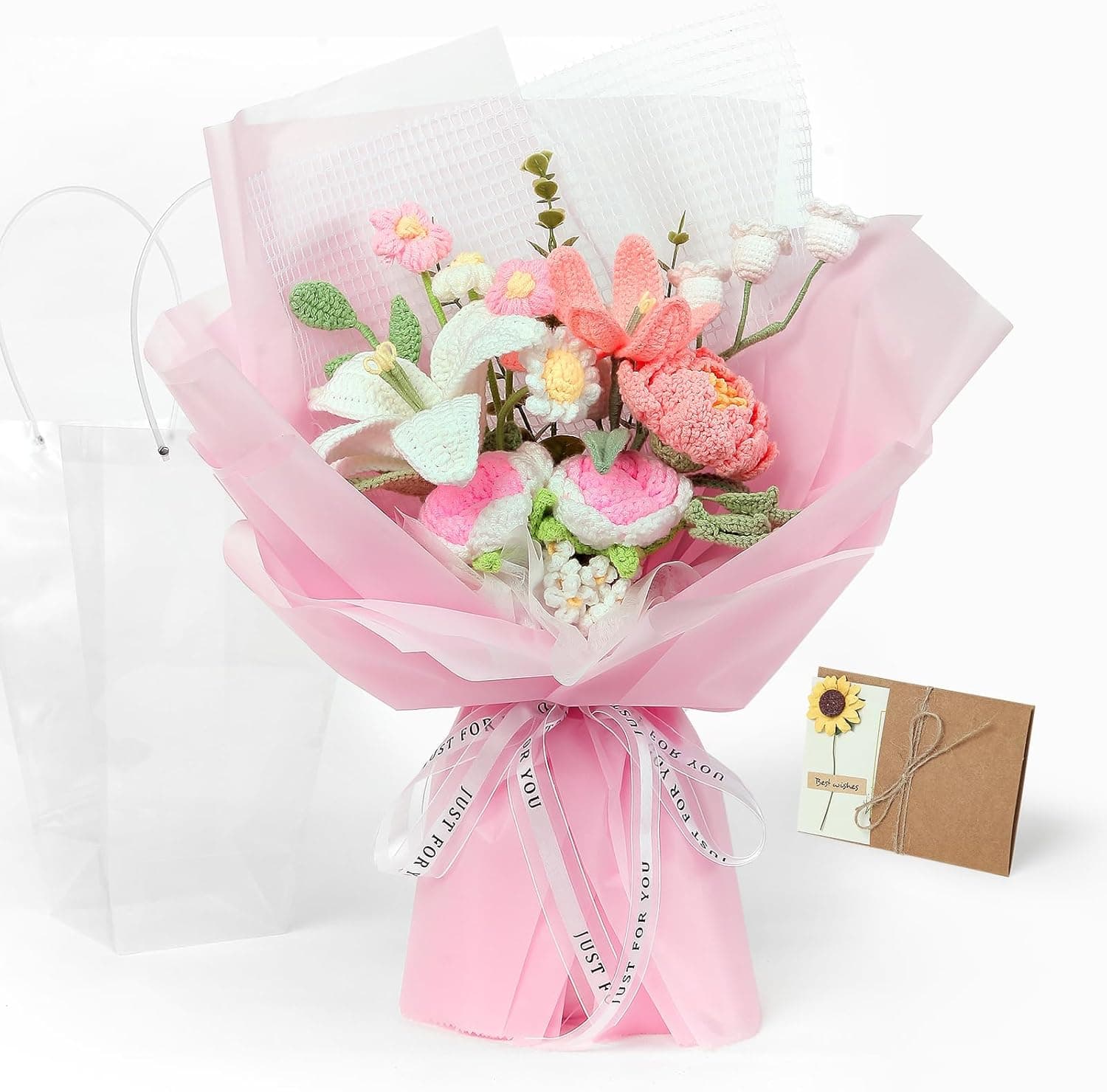 AGNIX Crochet Flower Bouquet