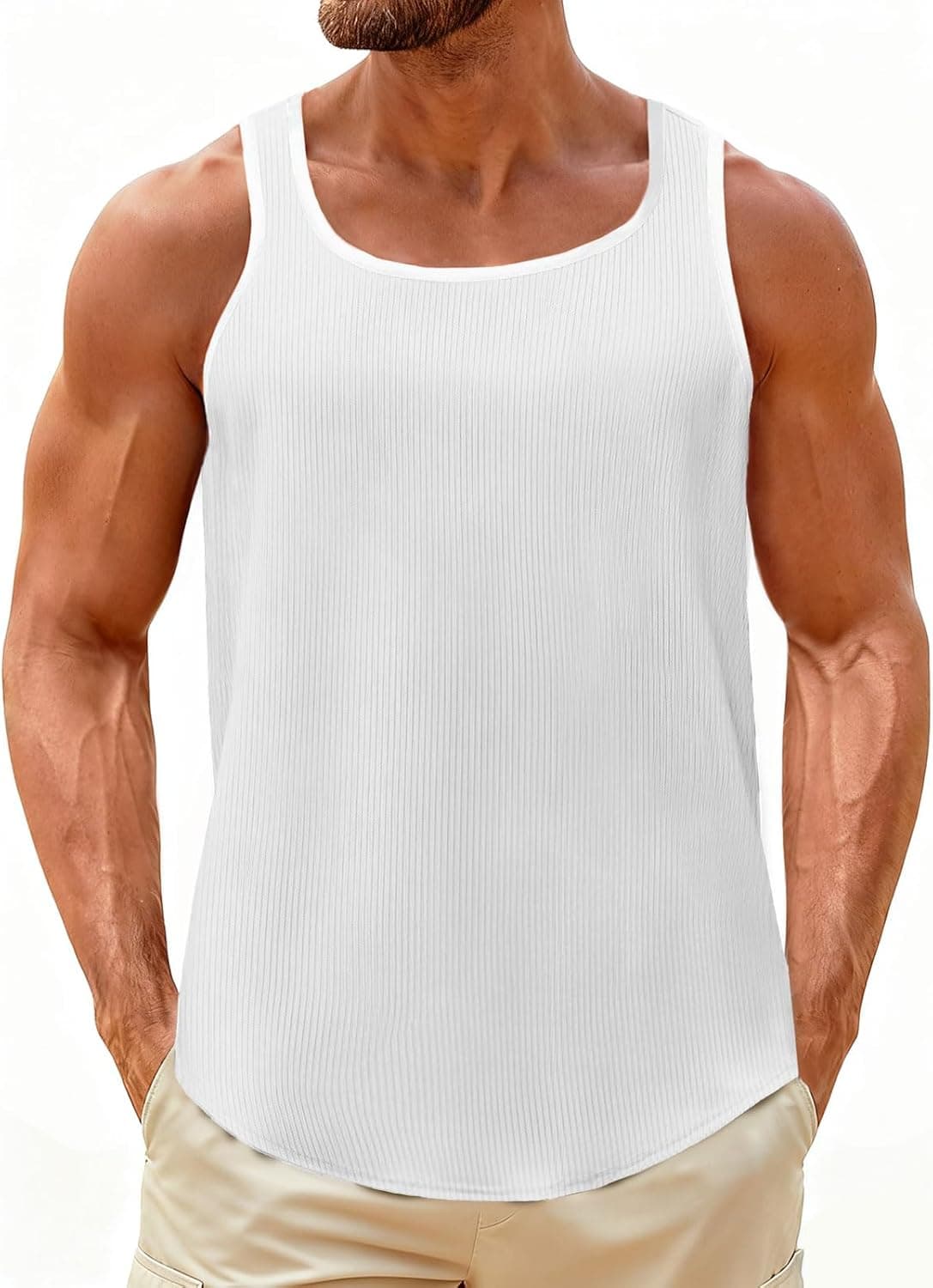 UNCLECAT Mens Sleeveless Tank Tops