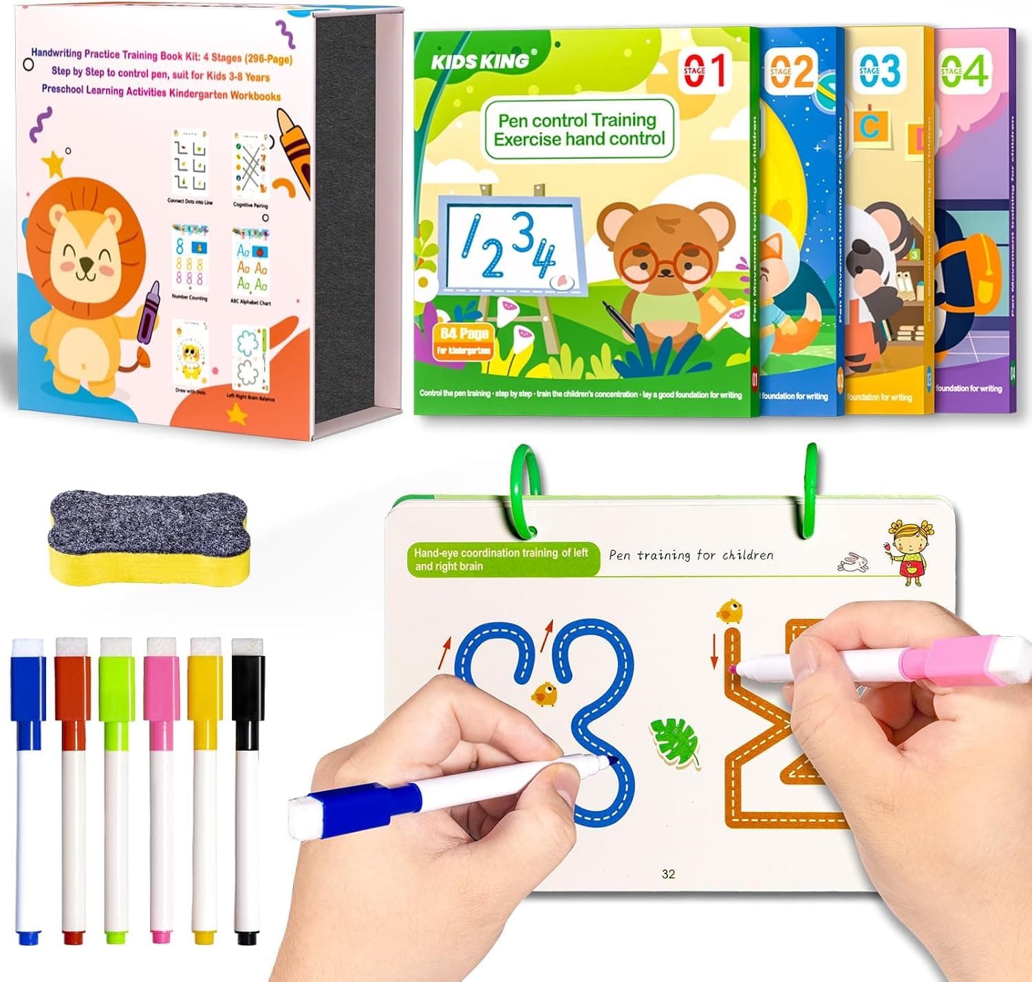KIDS KING Dry Erase Tracing Book — image 1