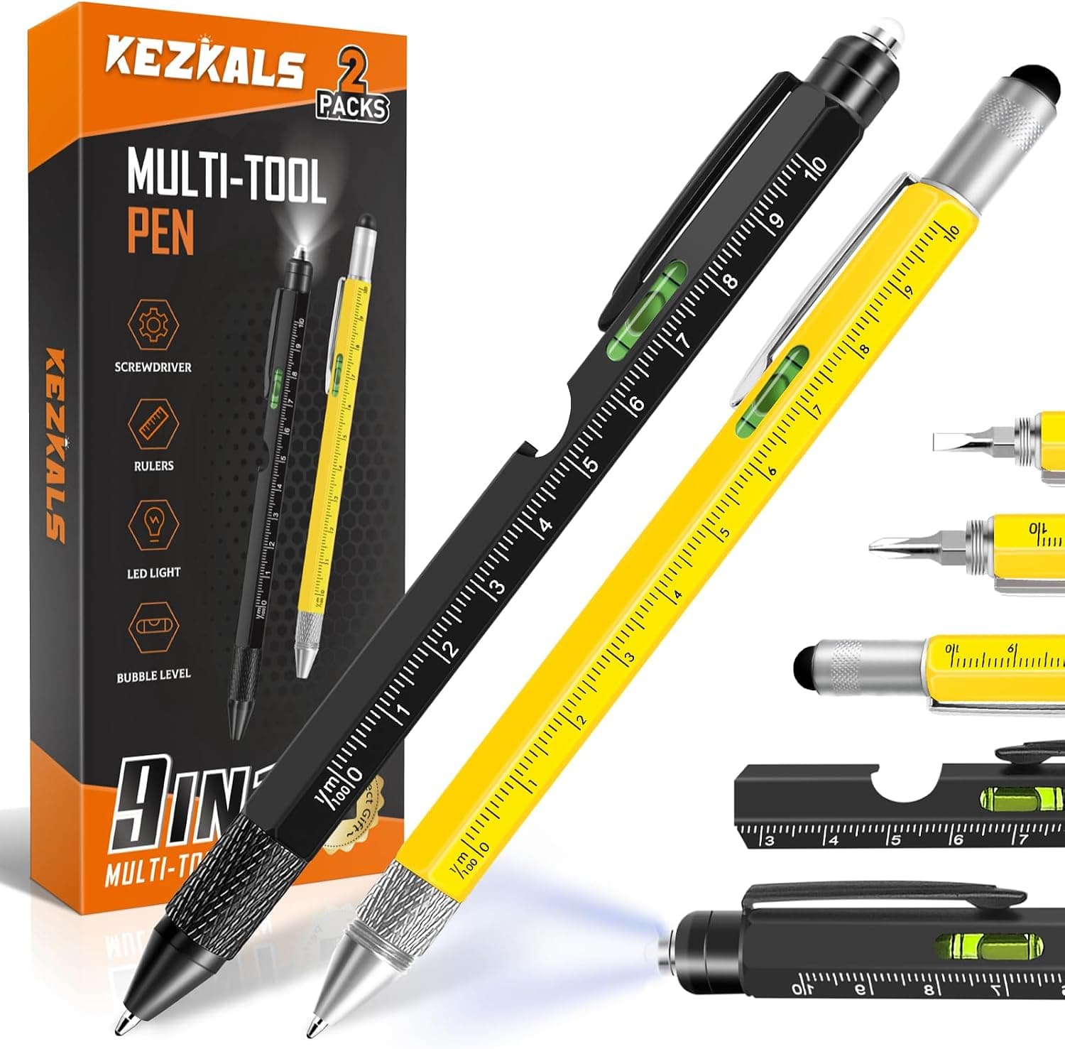KEZKALS 9 in 1 Multitool Pen Set