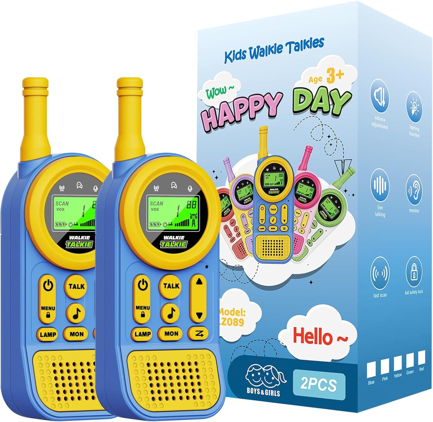 PTNERBEH Walkie Talkies 2-Pack