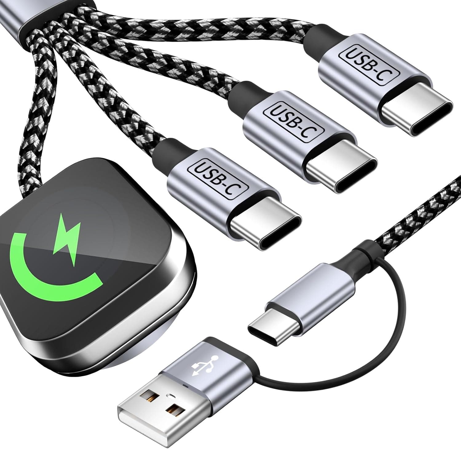 MPATIBY 3 Type-C Ports 4 In 2 Charging Cable