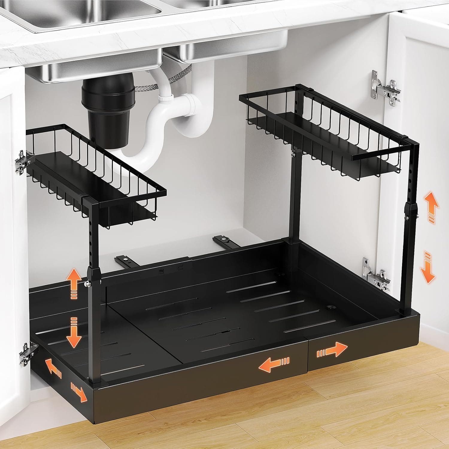 AISSLRO Under Sink Organizer