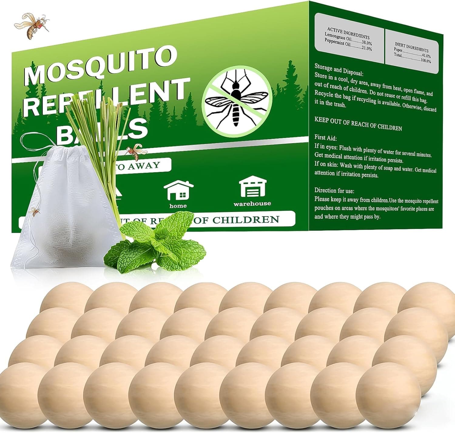 SCARILPEST Mosquito Repellents 36 Balls — image 1
