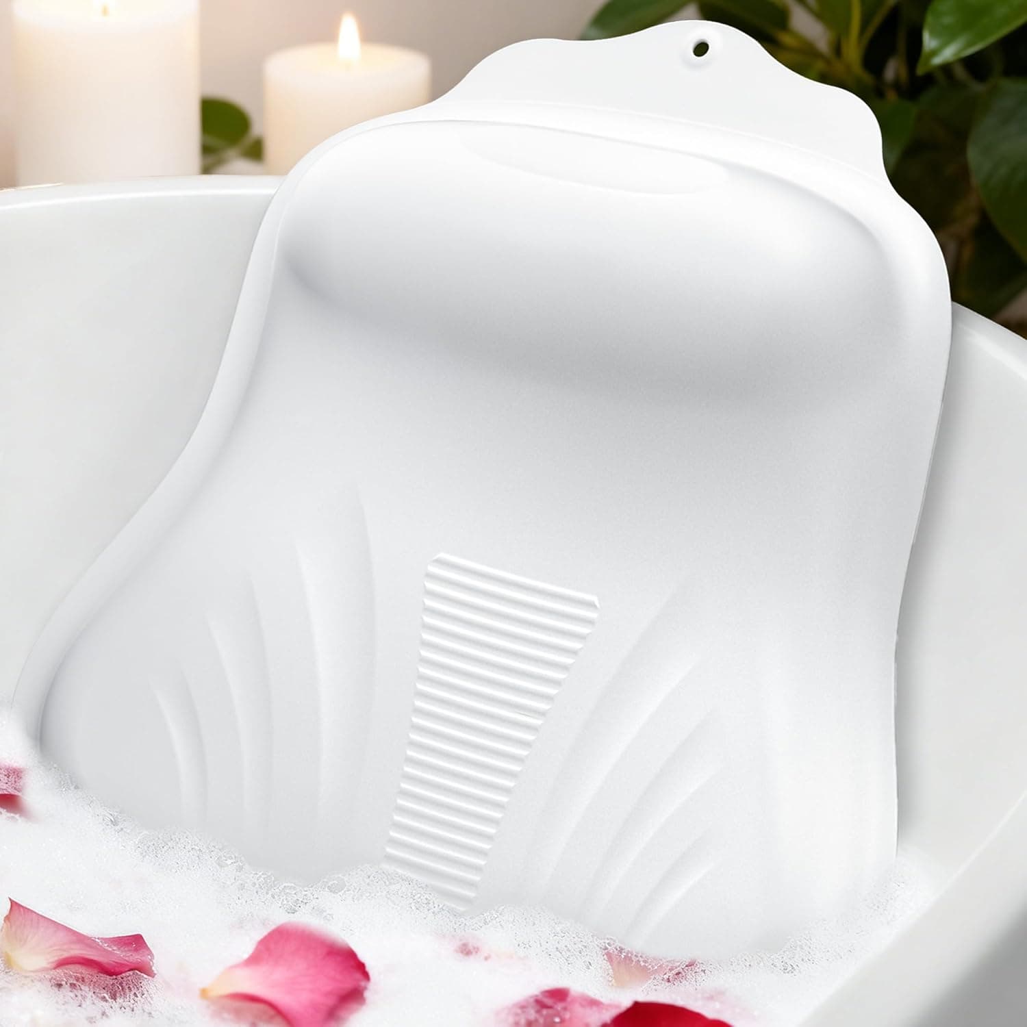 CRYOKA Silicone Bath Pillow for Tub — image 1