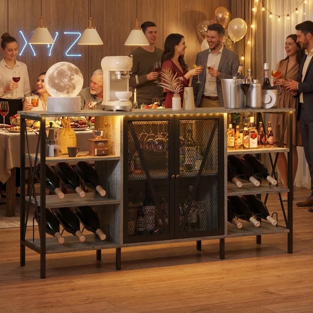 DOPPELTCHARMS 55" Wine Bar Cabinet