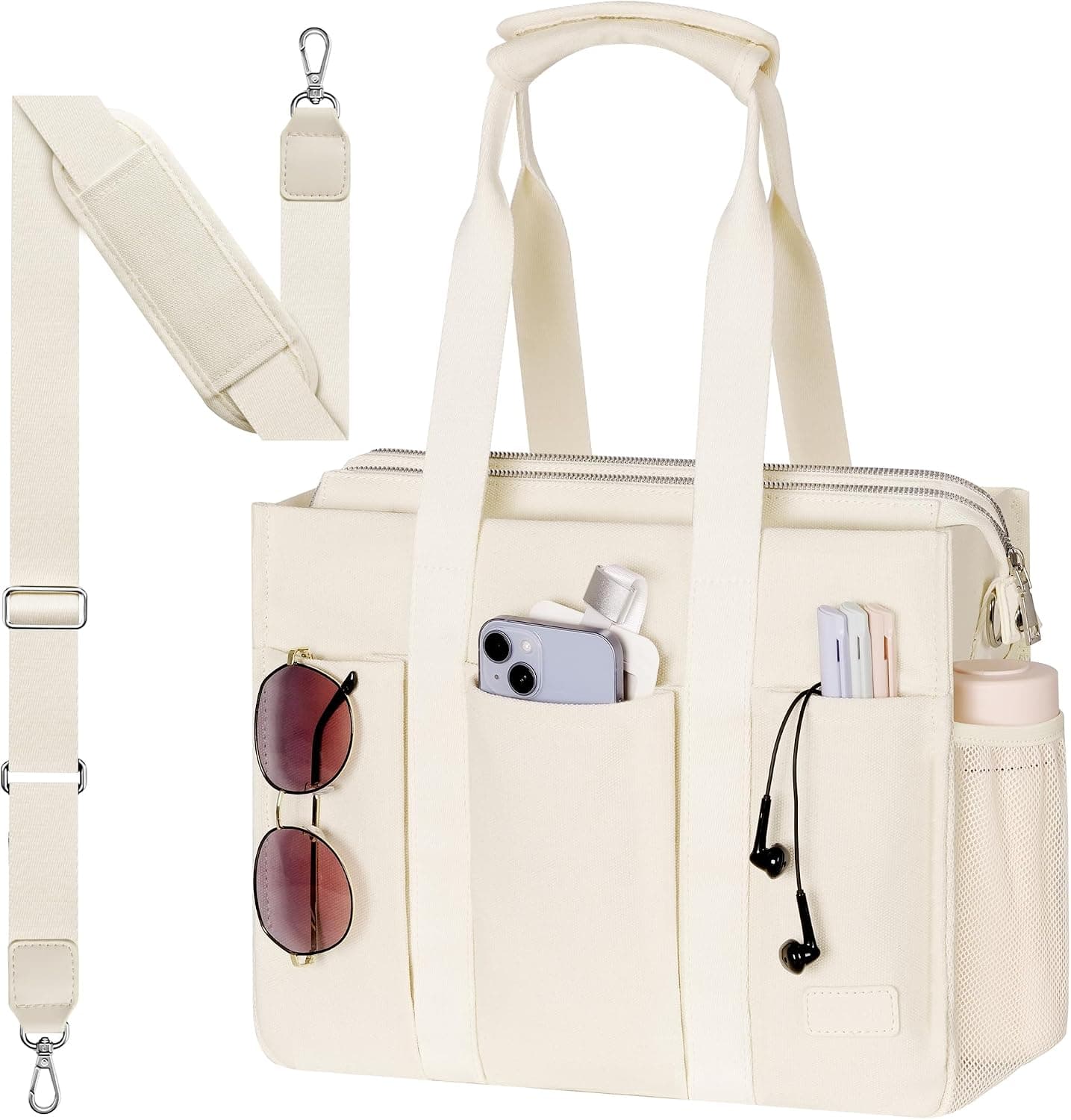 VAYOQON Large Canvas Tote Bag