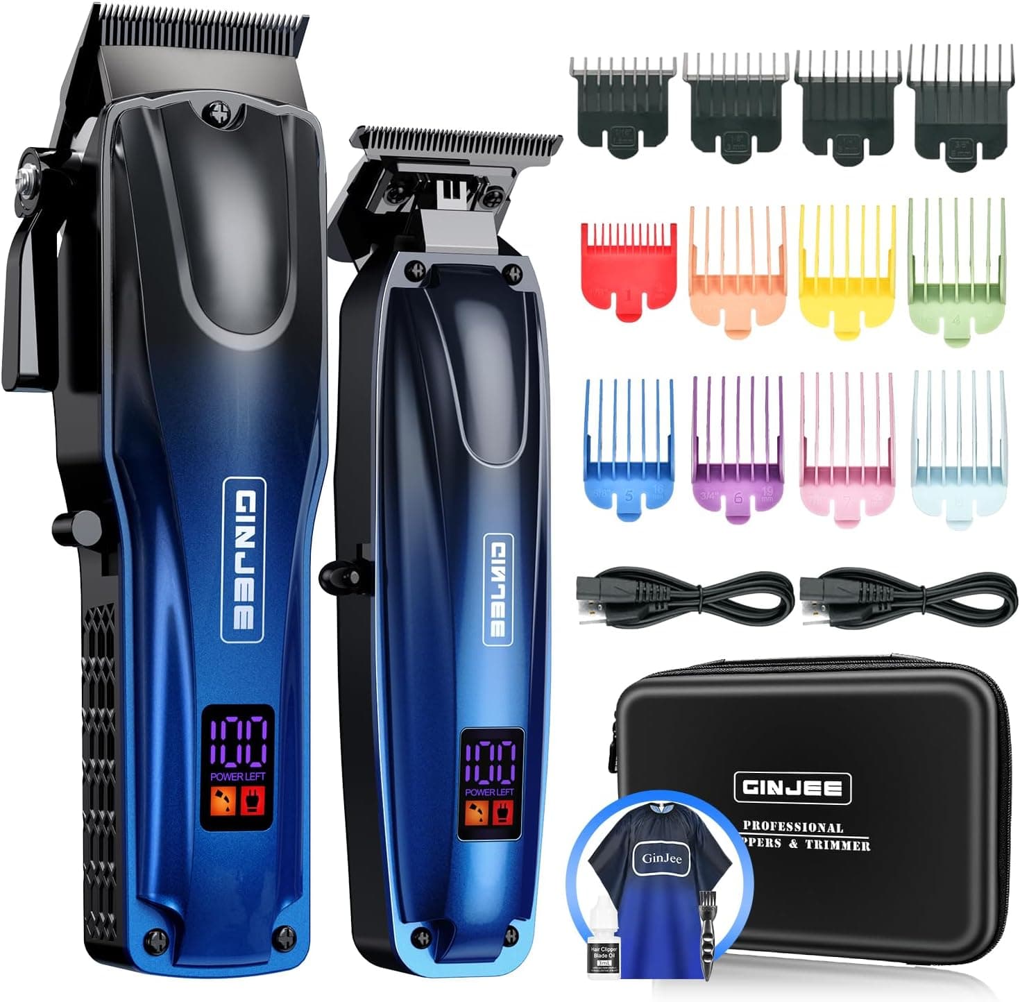 GINJEE Professional Hair Clippers Cutting Kit