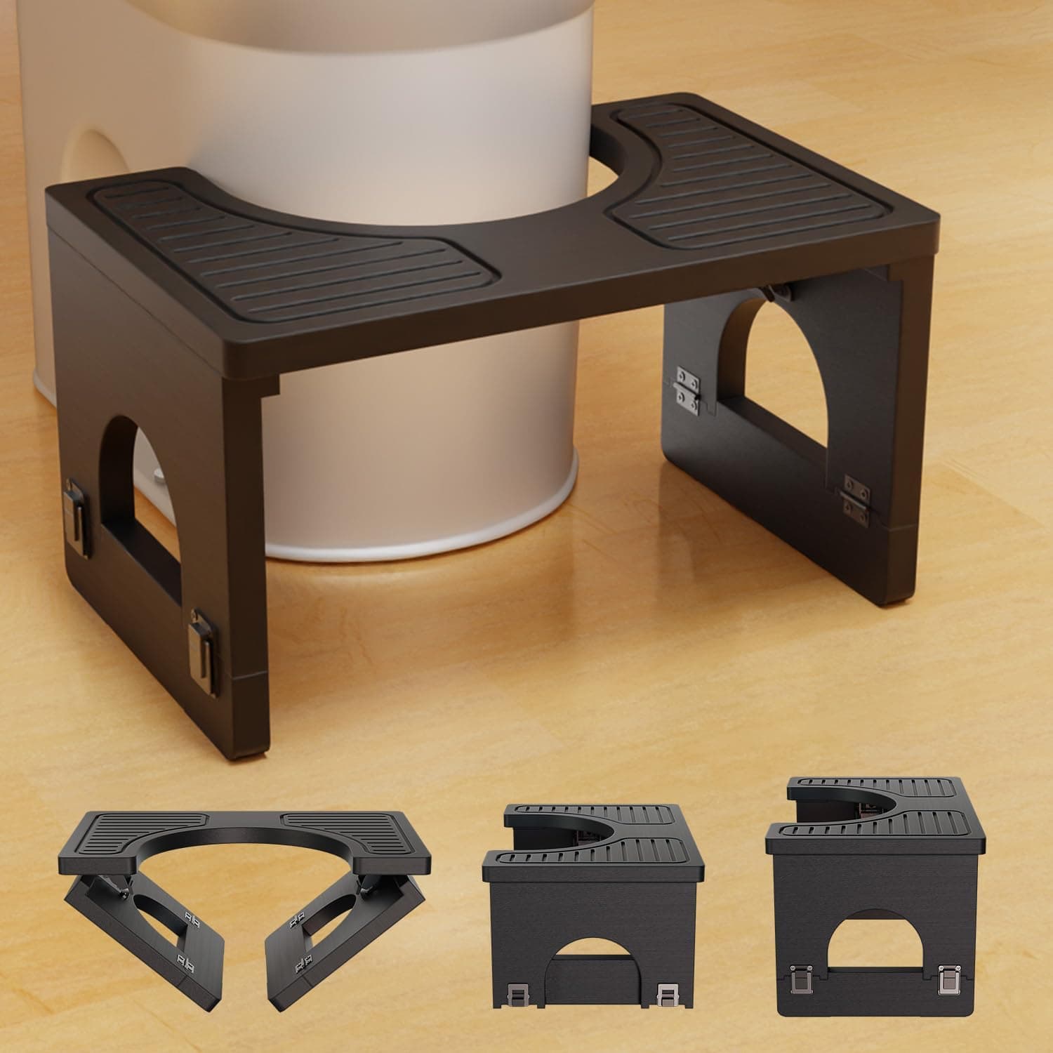 OLLDIDE Foldable Toilet Stool — image 1