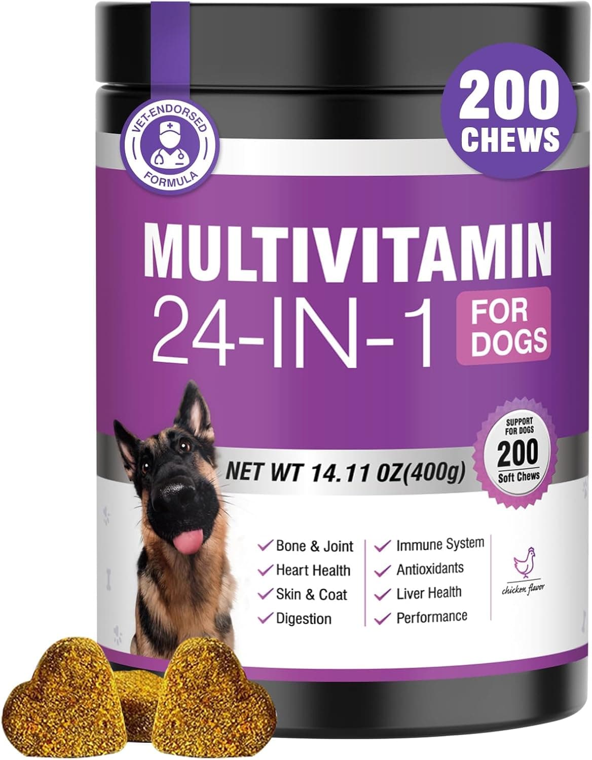 TTLXBL 24-in-1 Dog Vitamins and Supplements