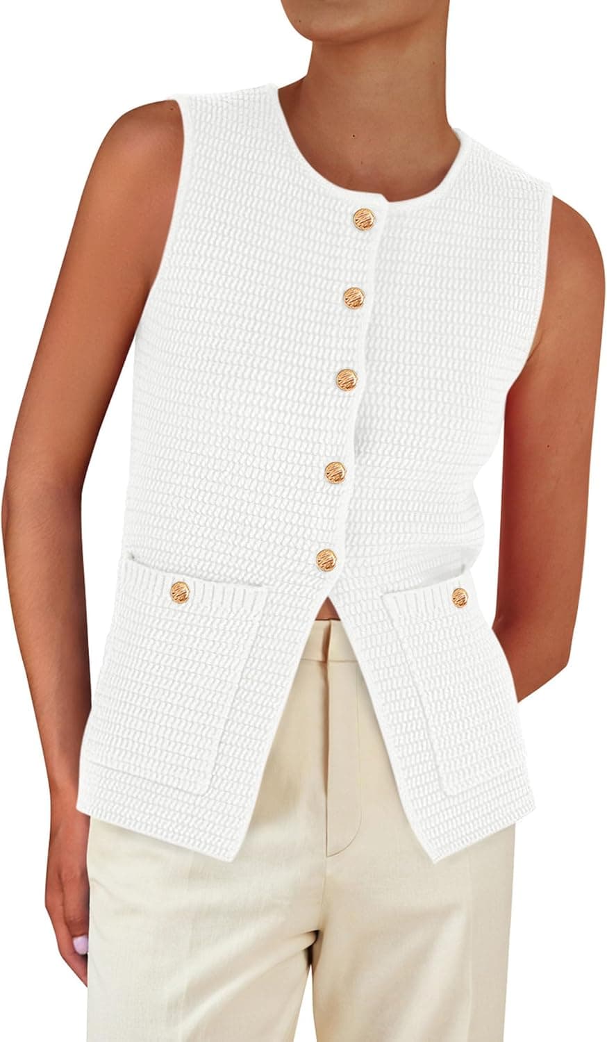 PRETTYGARDEN Womens Spring Sweater Vest — image 1