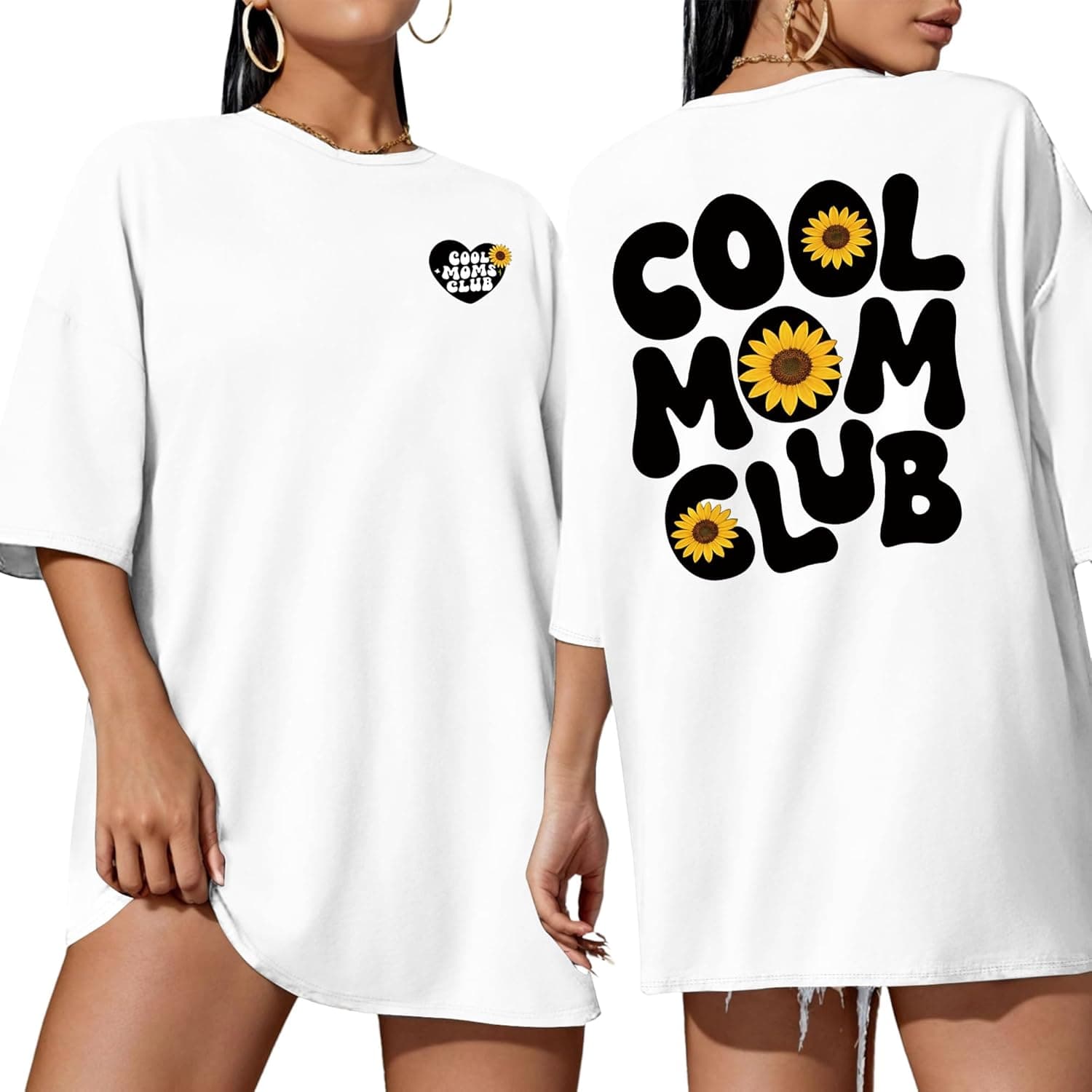 AIYINO Womens Mom Graphic T Shirt