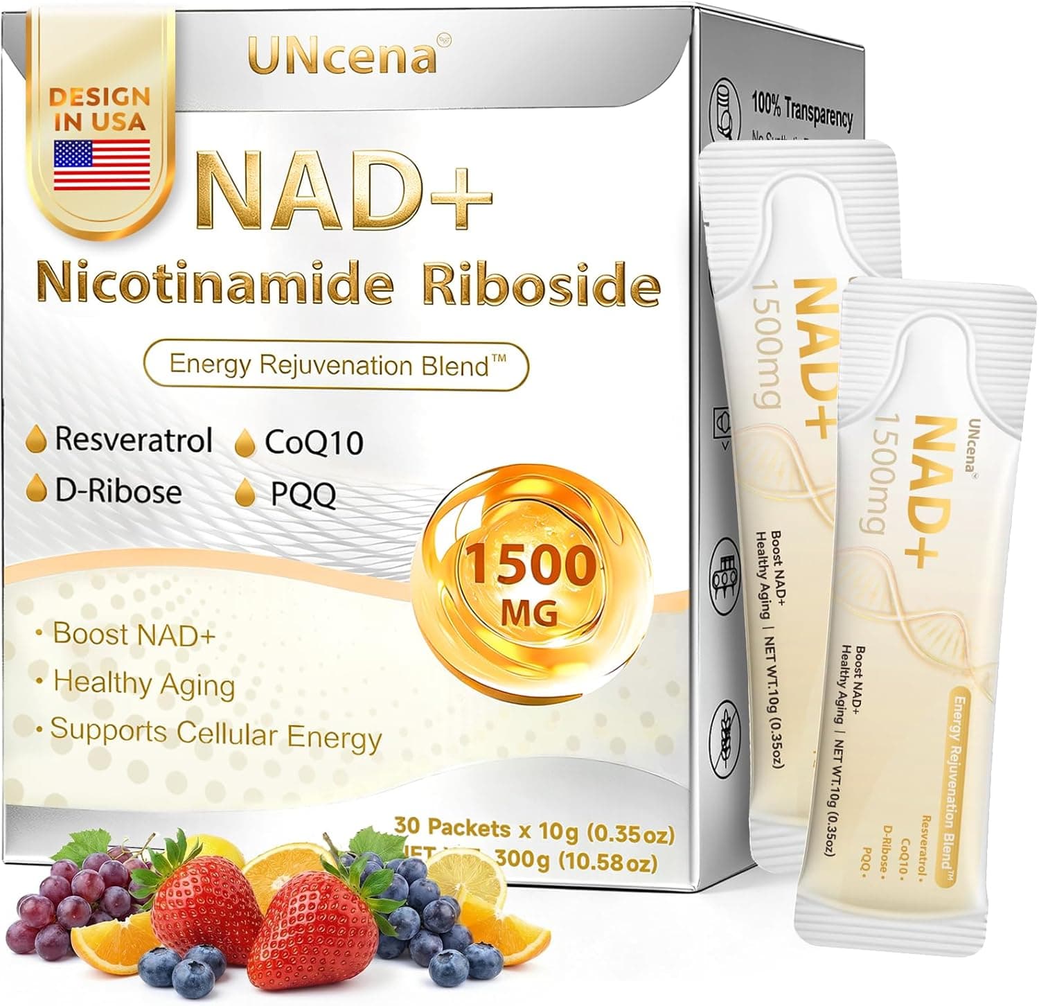 UNCENA NAD+ Liquid Supplement 1500mg