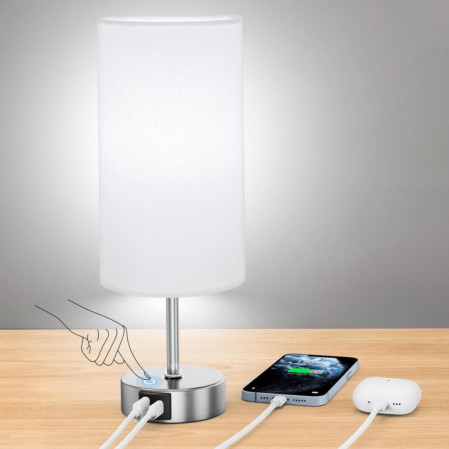 ROTTOGOON 12.8" Touch Control Table Lamp