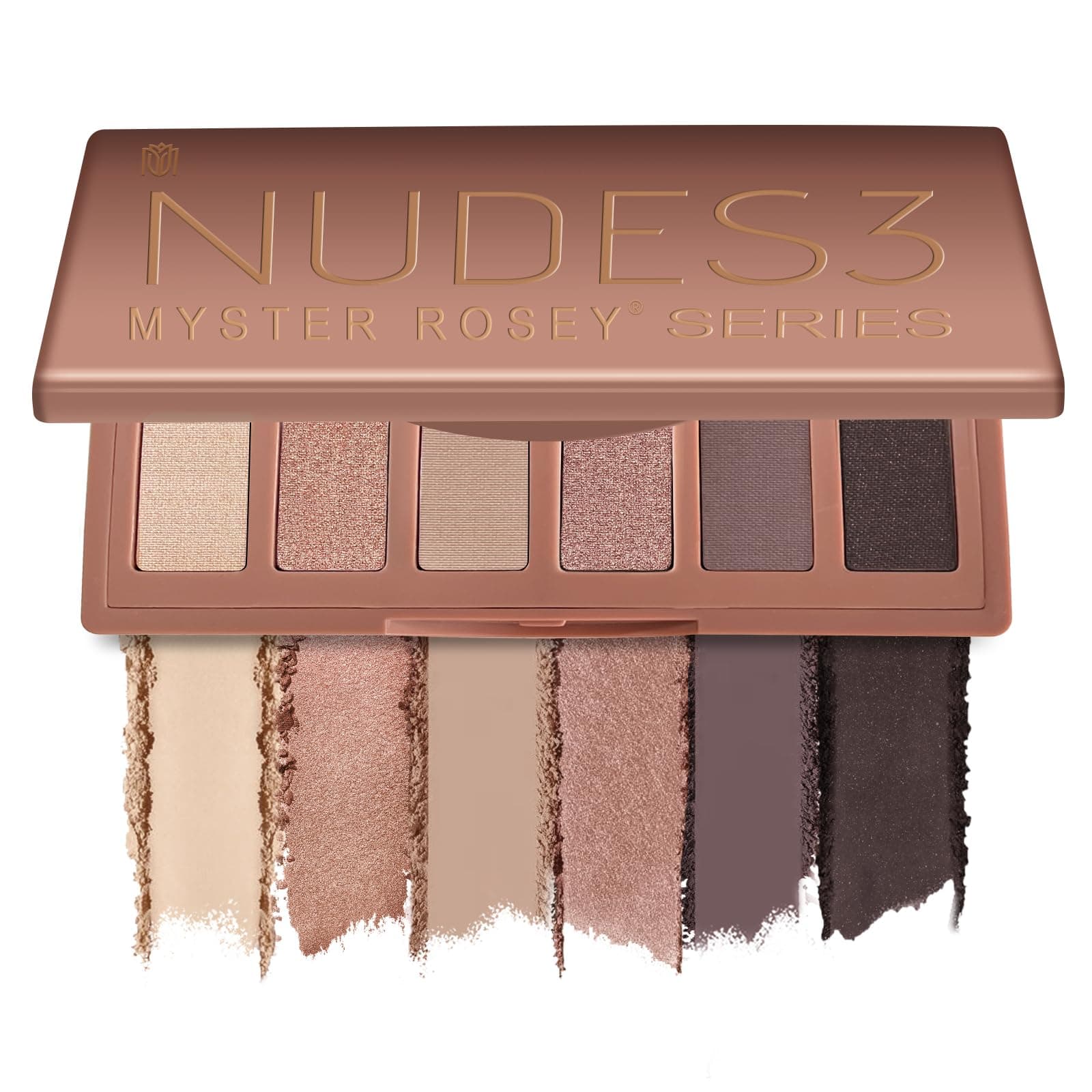 MYSTER ROSEY Nudes 3 Mini Eyeshadow Palette, Neutral Eye Shadow Palettes