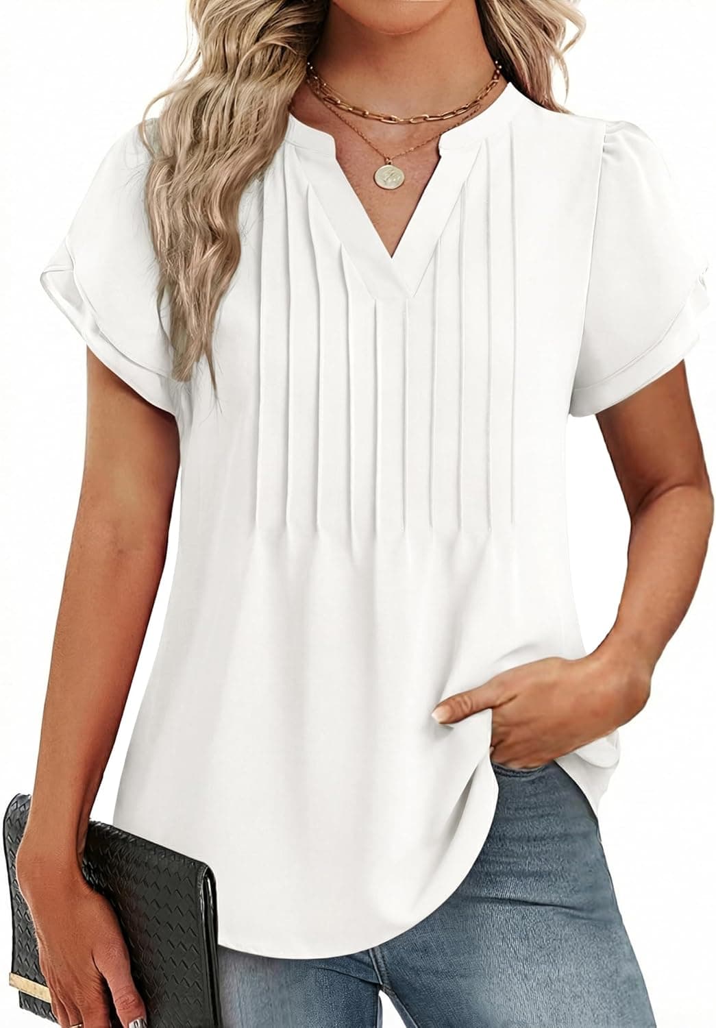 FUNLINGO Short Petal Sleeve Tops — image 1