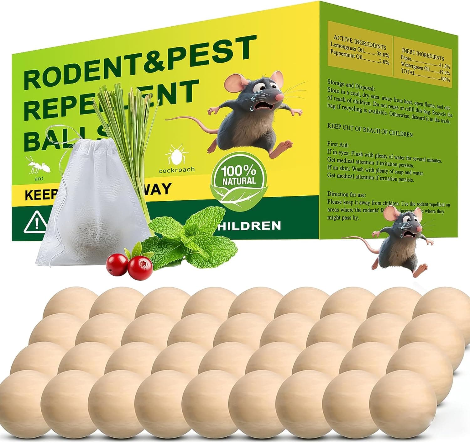 SCARILPEST Peppermint Rodent Repellent 36 Packs — image 1