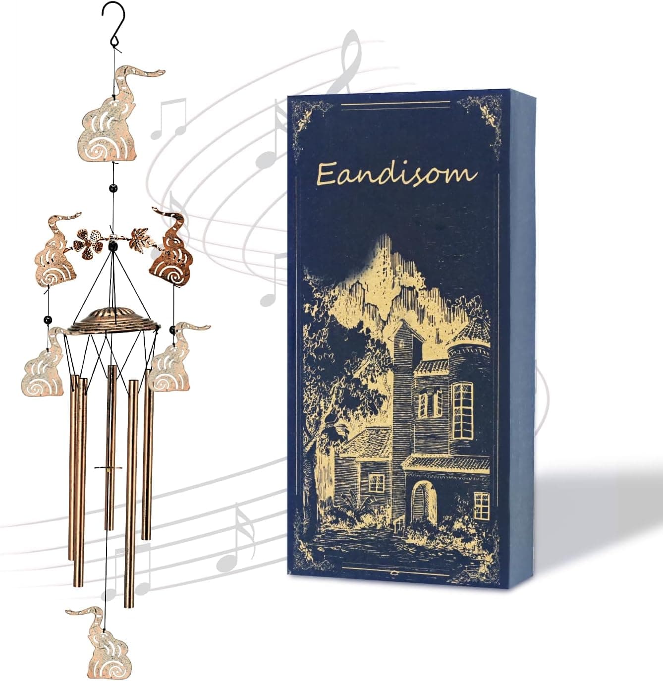 EANDISOM Wind Chimes for Outside Garden Decor