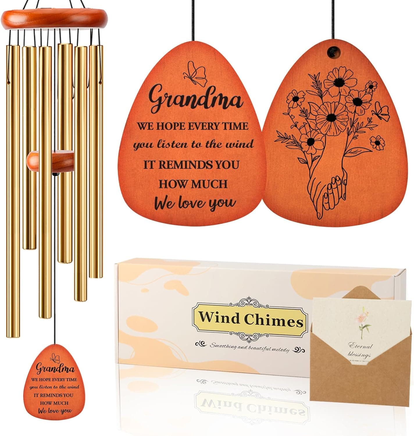 AURASTEM 32" Wind Chimes Birthday Gifts — image 1