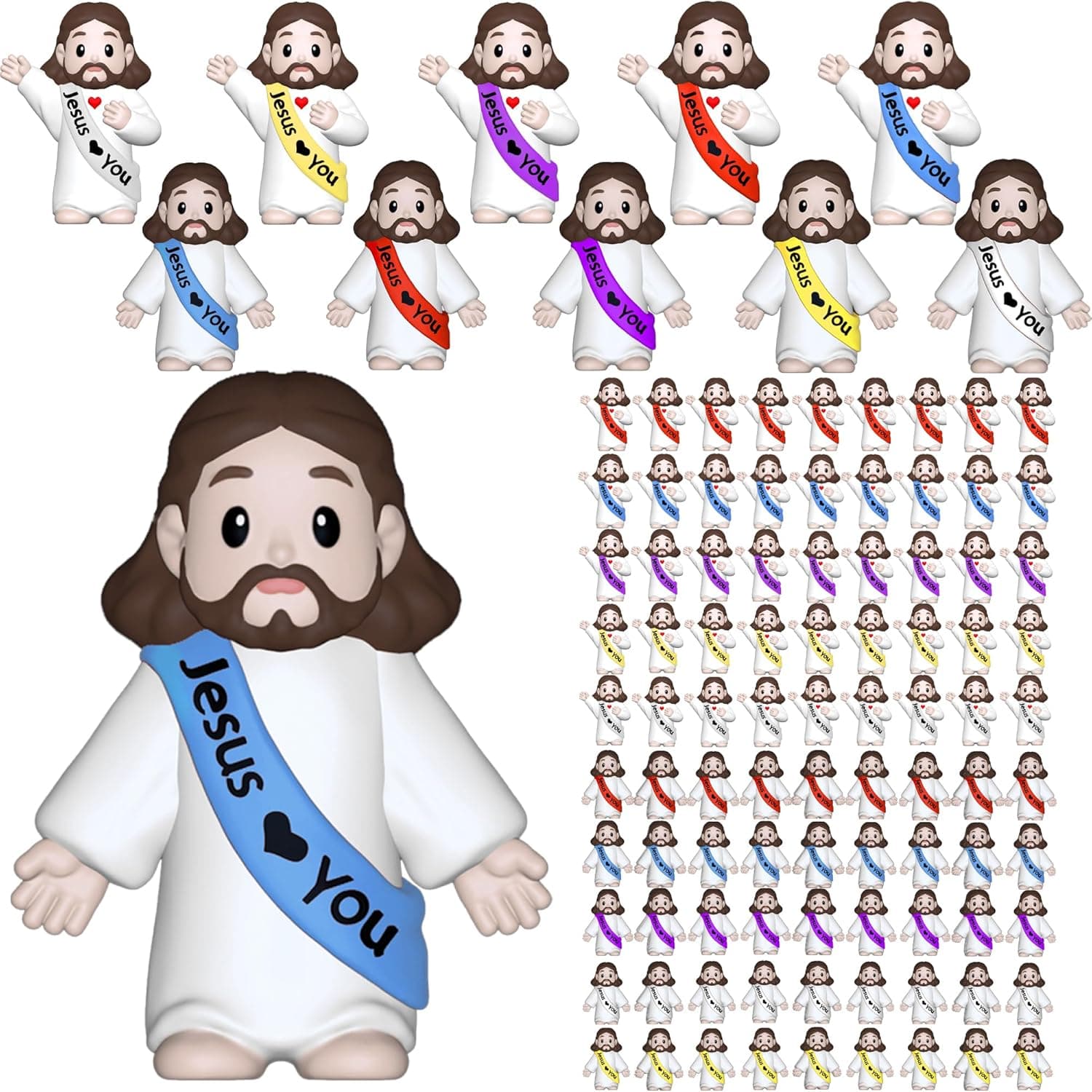 VINETEN 100 Pack Little Jesus Figures — image 1