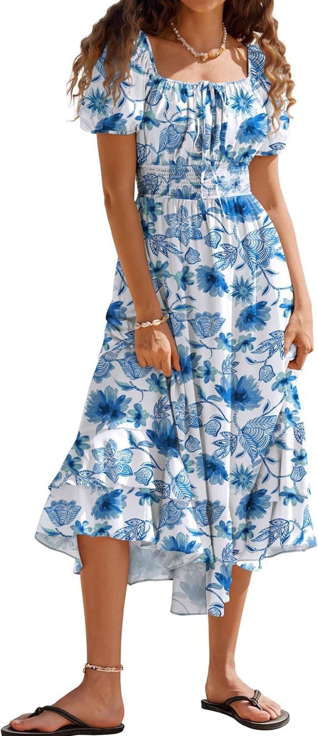 KATE KASIN Boho Floral Maxi Dress — image 1