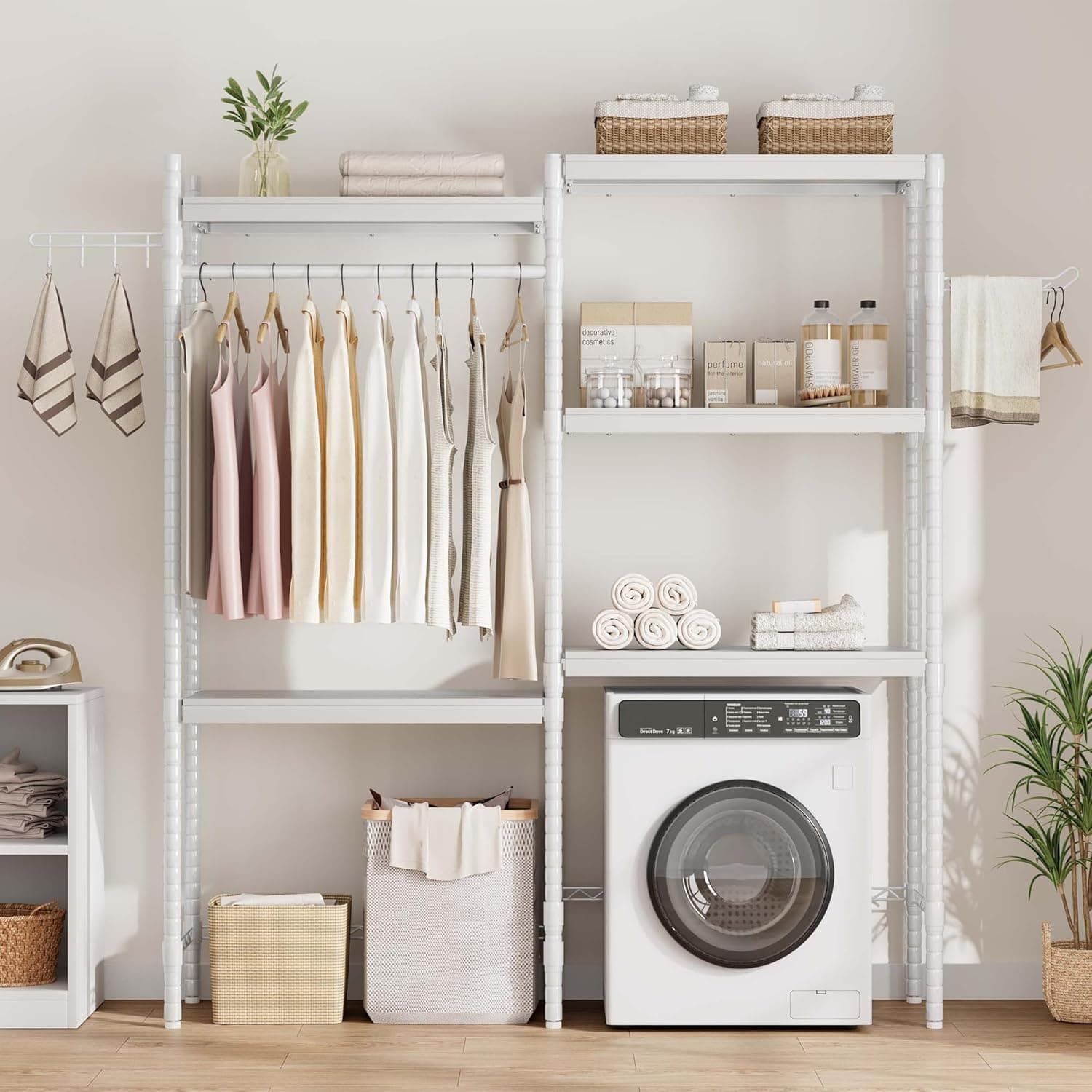 IDEALHOUSE 30" Adjustable Washer Dryer Shelf