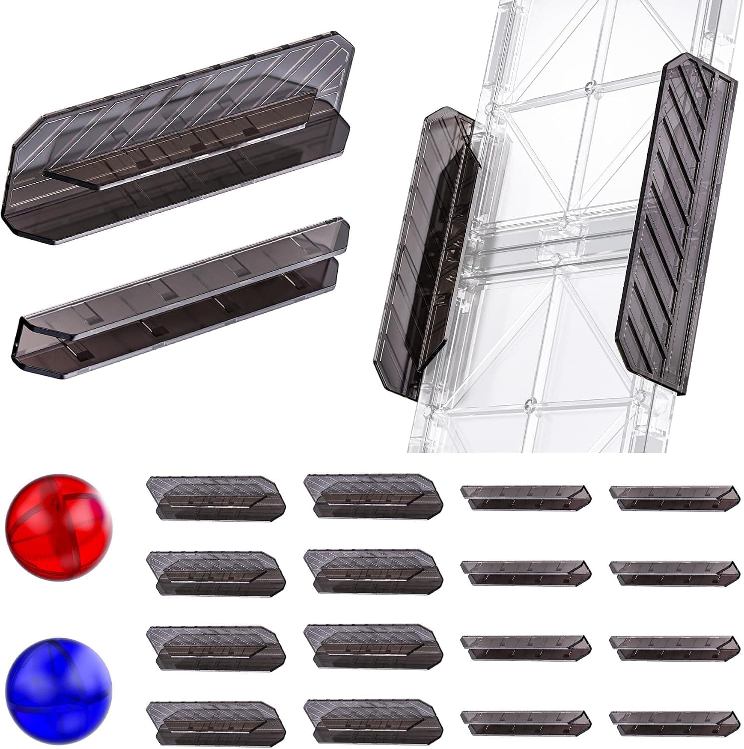 SKTMYY Magnetic Tiles Rail Pack 18-Pieces