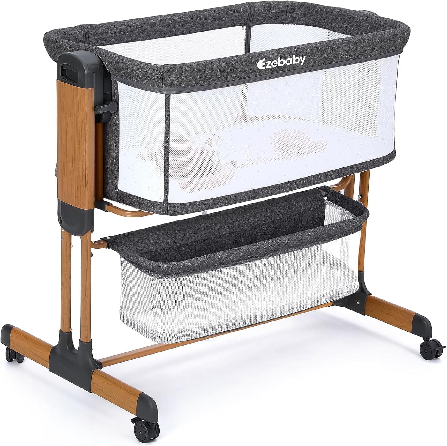 EZEBABY 3-In-1 Rocking Baby Bassinet