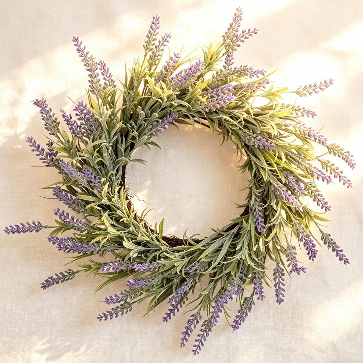 MEIIBCREAT 24 Inch Flocked Summer Wreaths