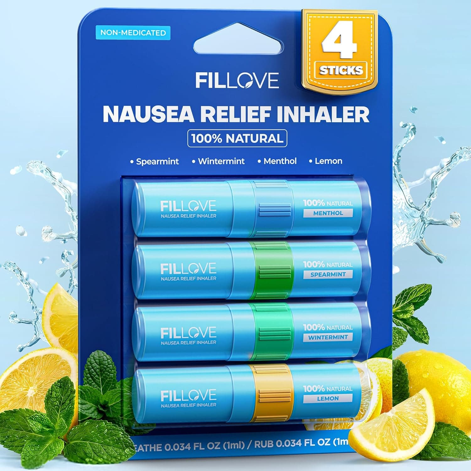 FILLOVE Nausea Relief Nasal Stick