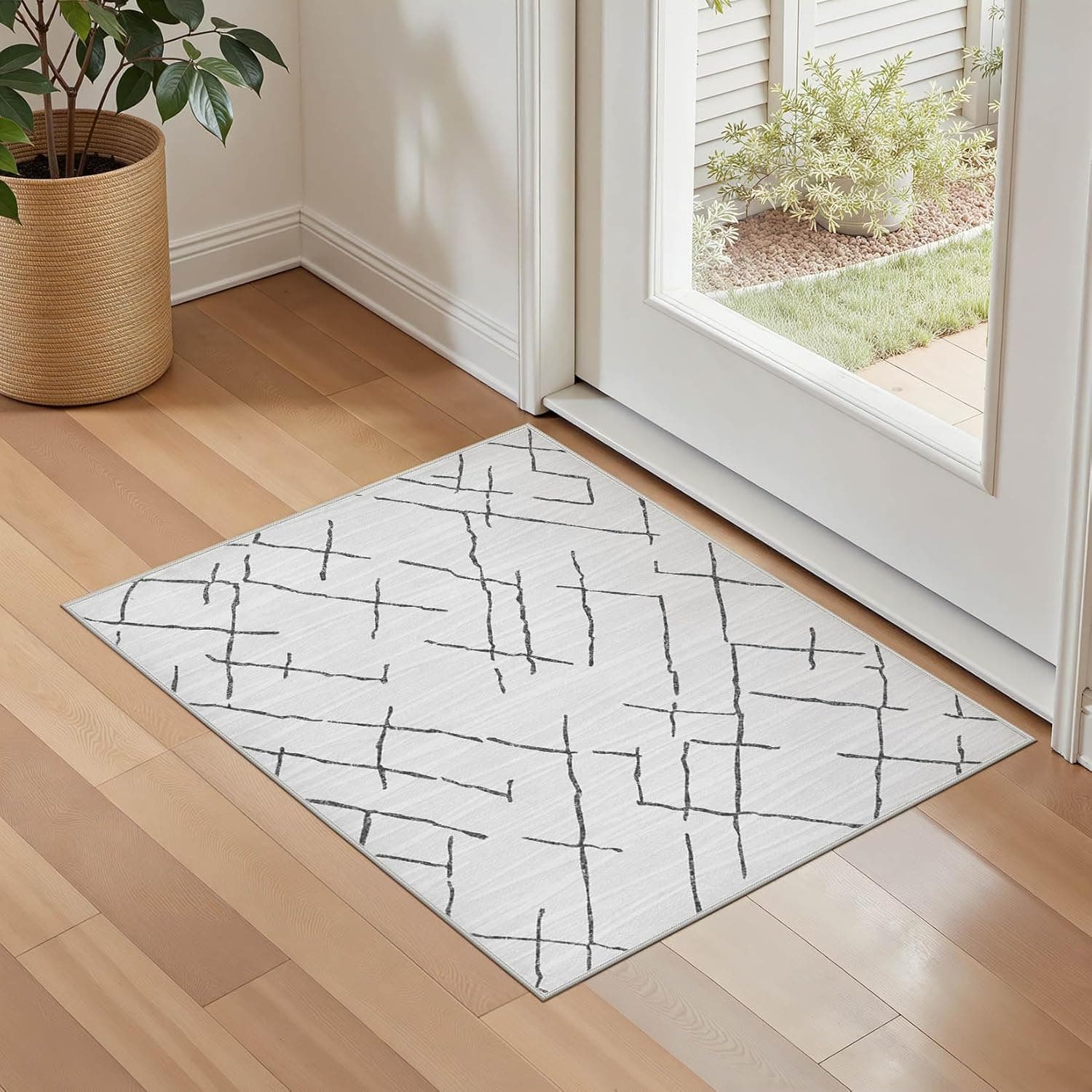 KAKANIA 2x3 Washable Entryway Rug: — image 1