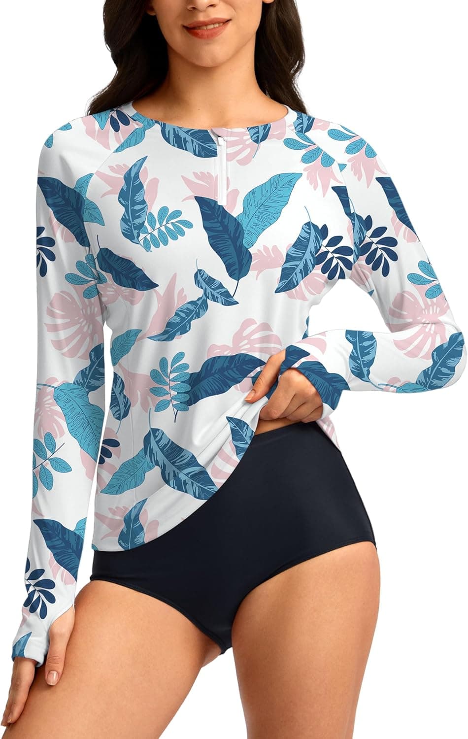 SANTINY Womens Rash Guard Shirts — image 1