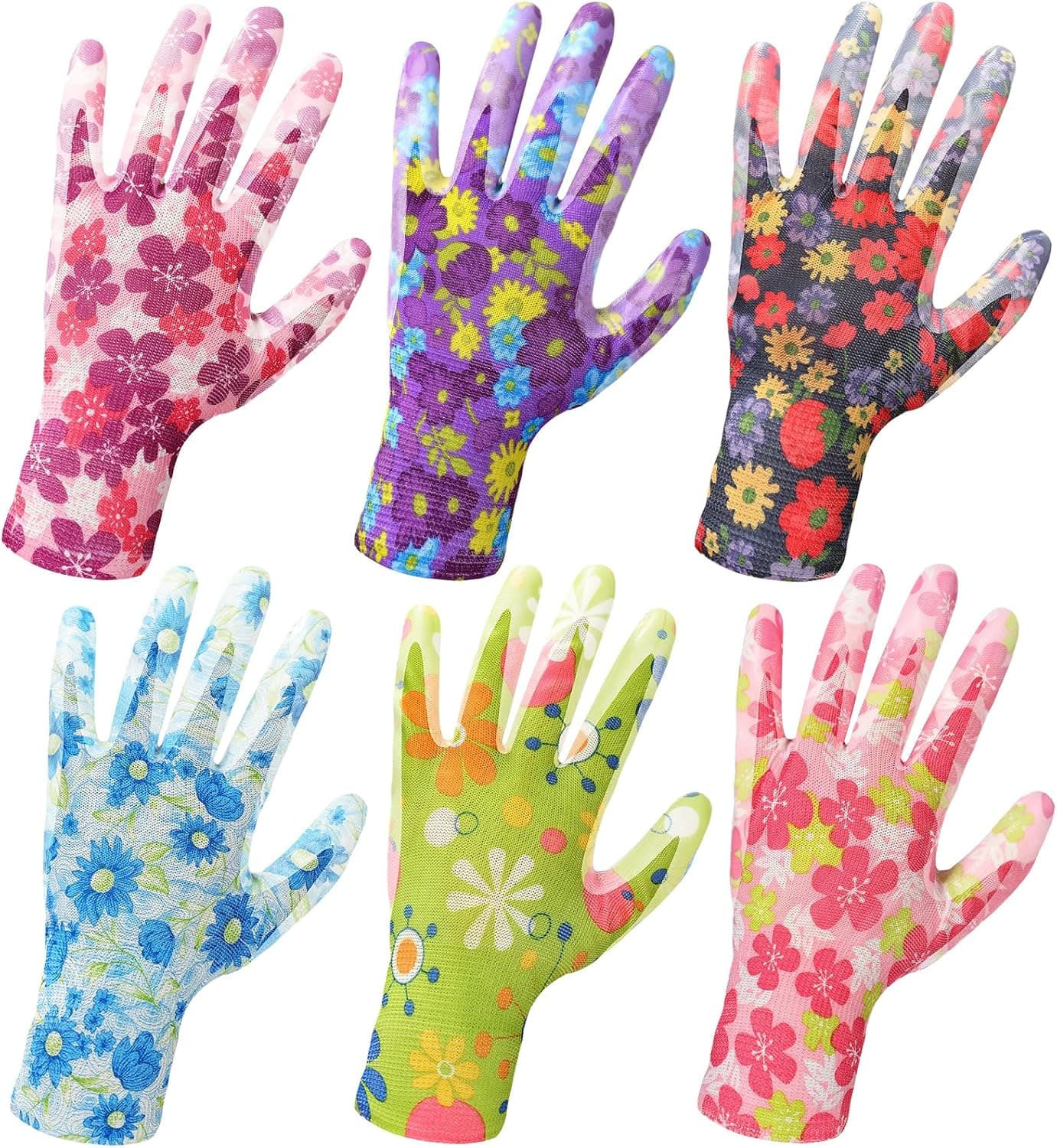 NIMALPAL 6 Pairs Gardening Gloves