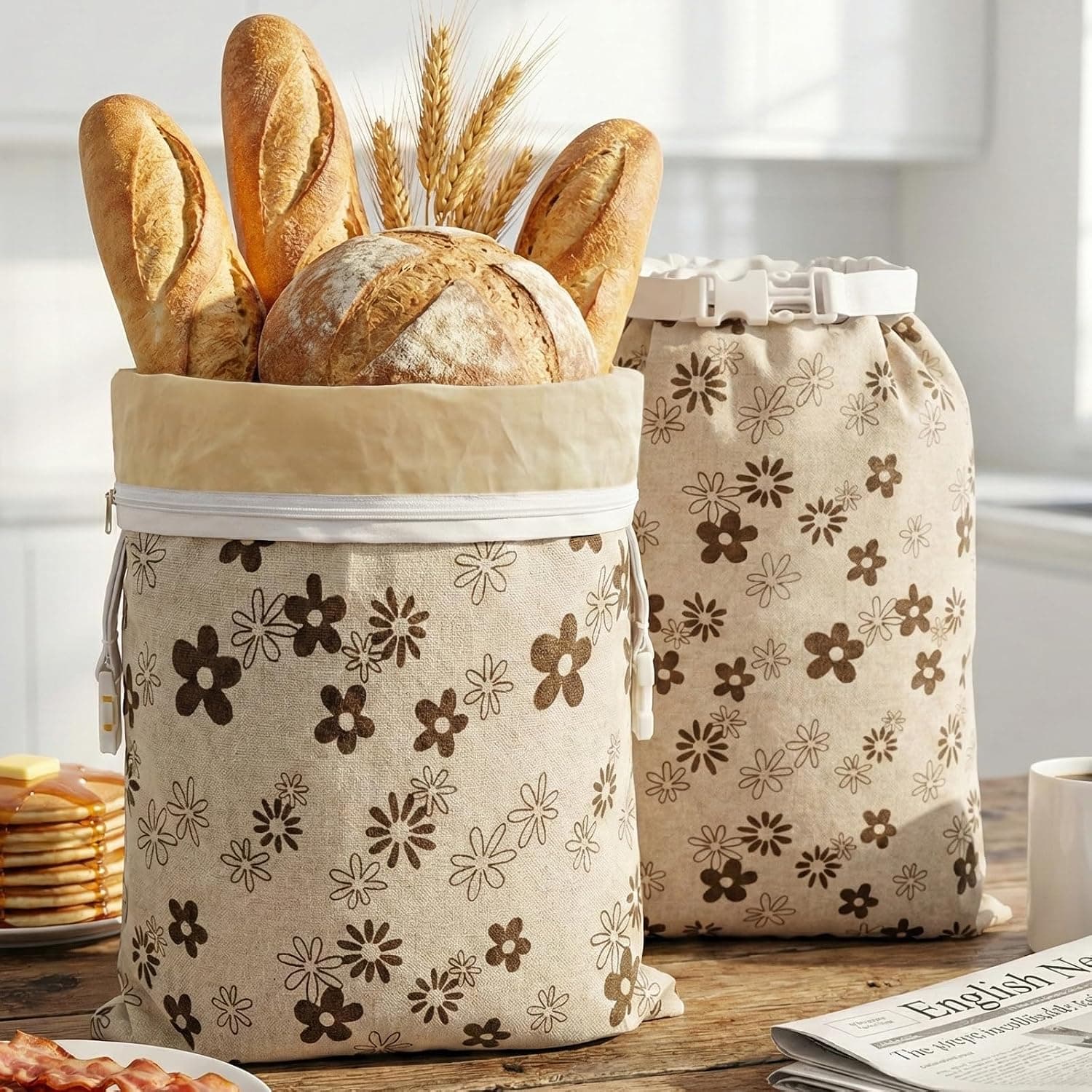 COIZYOE Reusable Beeswax Bread Bag