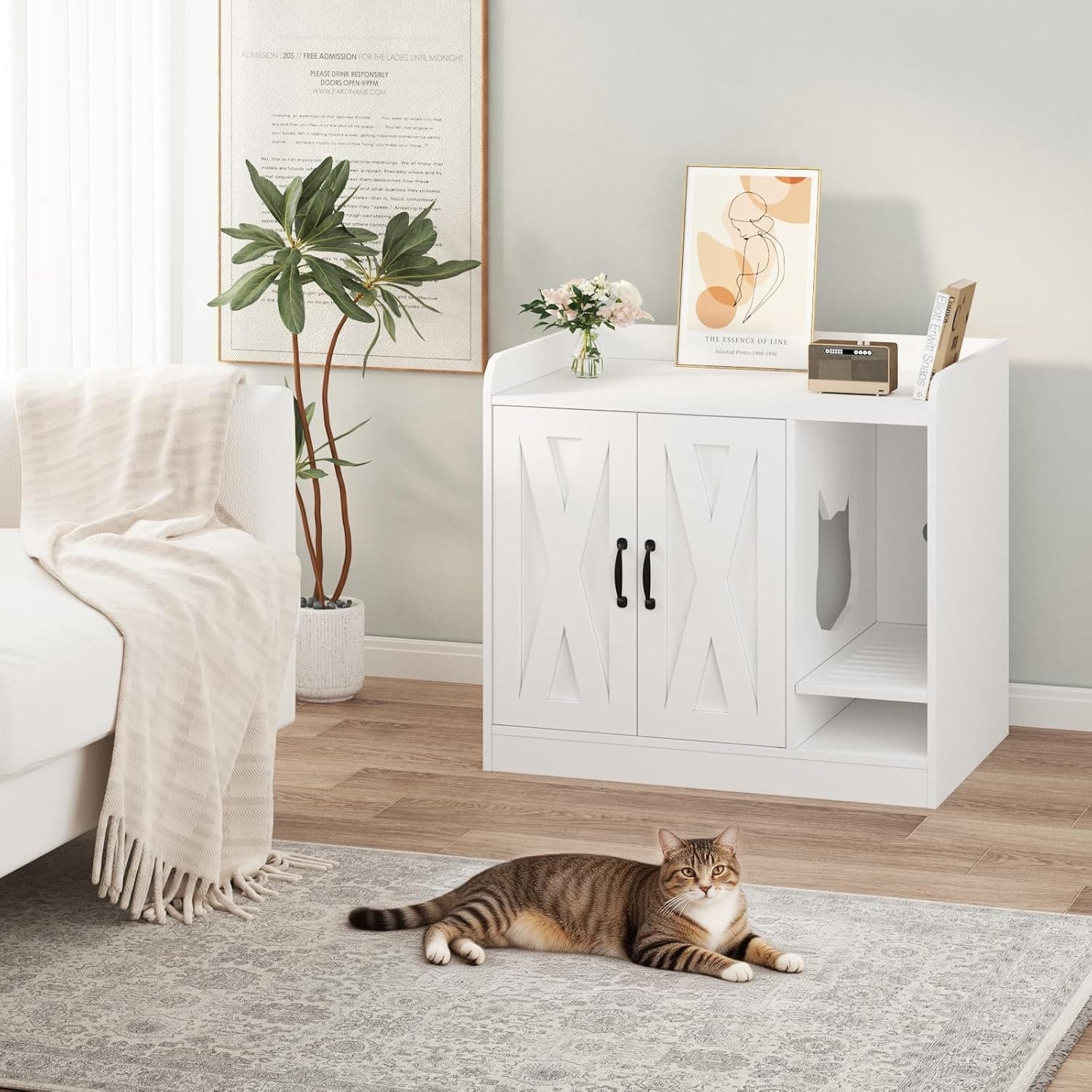 GARVEE Cat Litter Box Enclosure