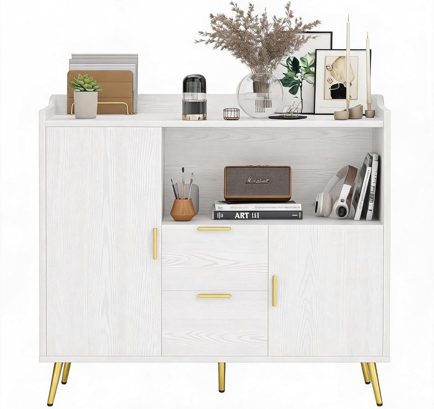 DOPPELTCHARMS Sideboard Buffet Cabinet 40”