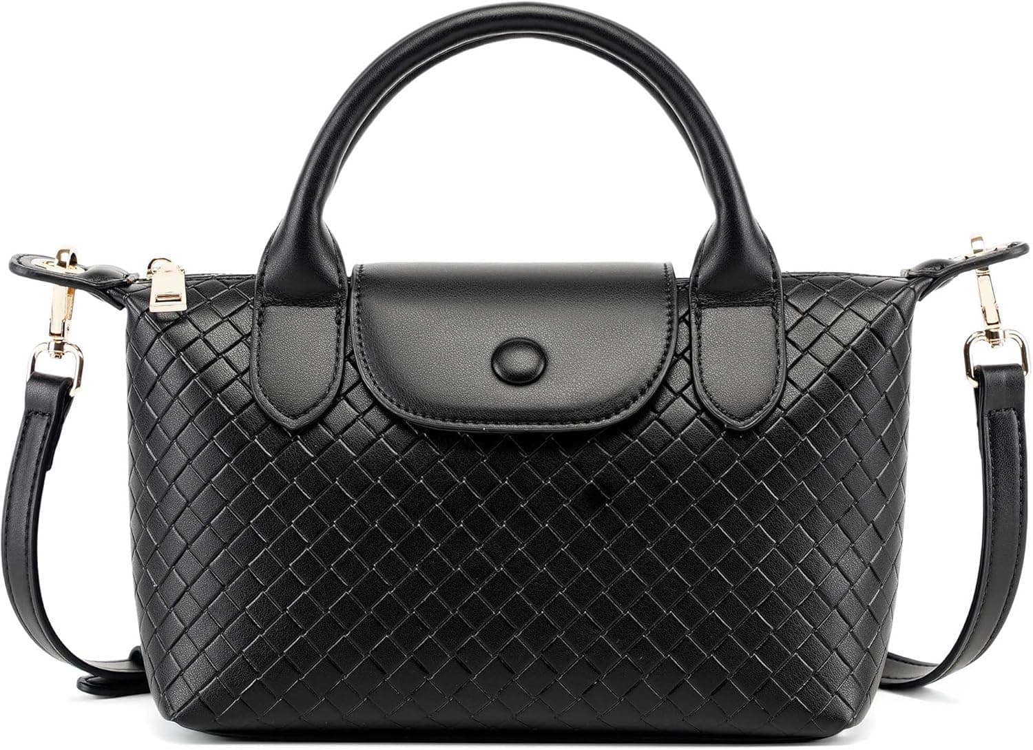 KISS SEA Woven Leather Handbag