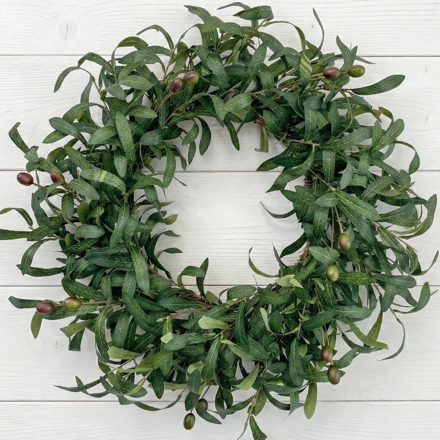 GINZETOP 24 Inch Olive Wreath — image 1