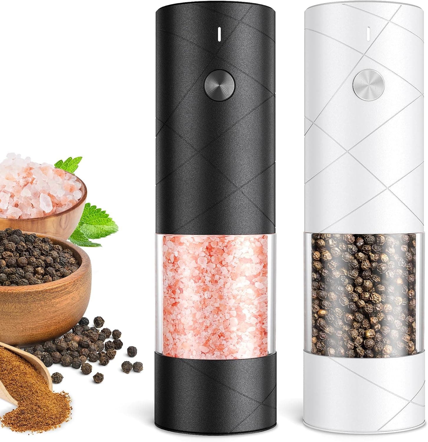 FRTONYI Electric Salt and Pepper Grinder Set
