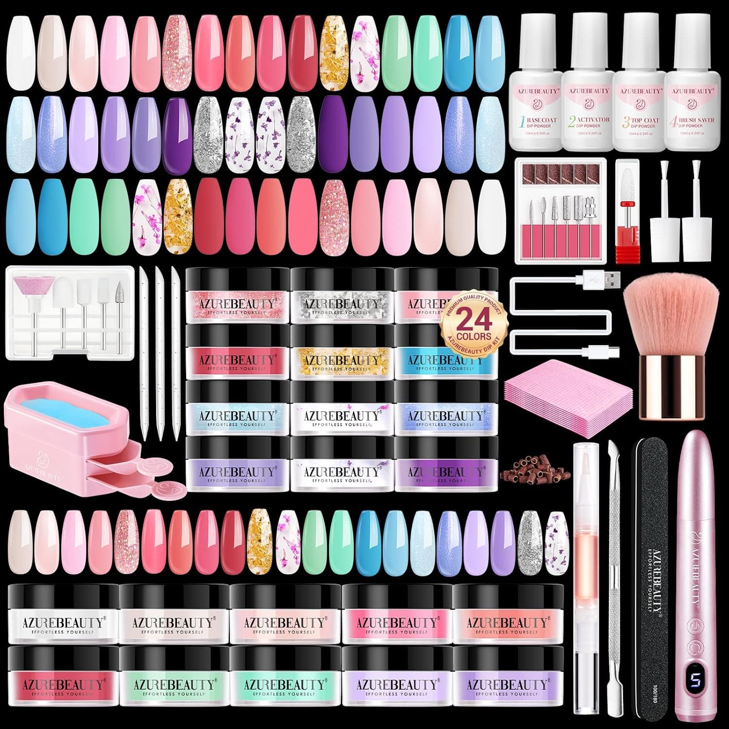 AZUREBEAUTY Dip Powder Nail Kit
