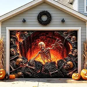 NELIANGIA Halloween Garage Door Cover Banner