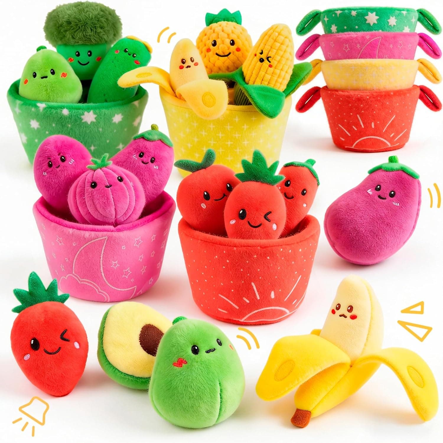SAIMAND Fruit Vegetable Sensory Toys