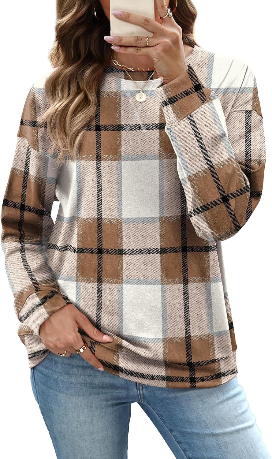 RUMIA Womens Crewneck Sweatshirts